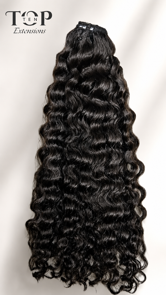 Raw Burmese Curly Extensions ( SINGLE BUNDLES !! )